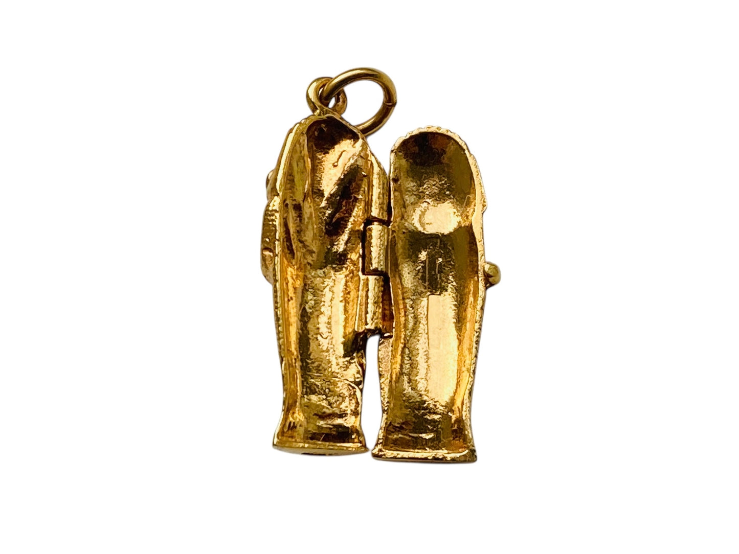 Vintage 9ct Gold Egyptian Sarcophagus Mummy Opening Pendant, Locket or Charm