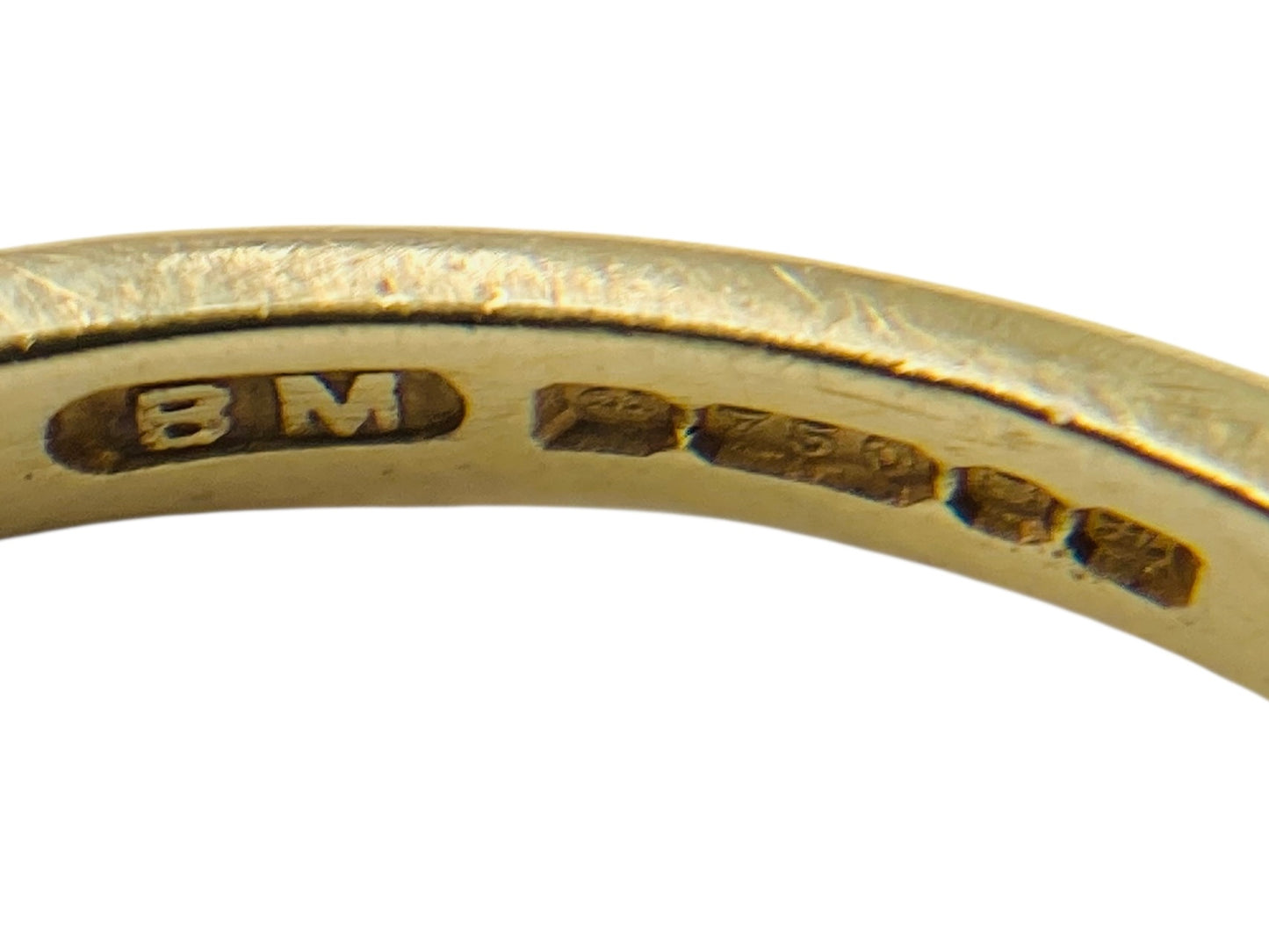Vintage 18ct Gold Emerald & Diamond Ring