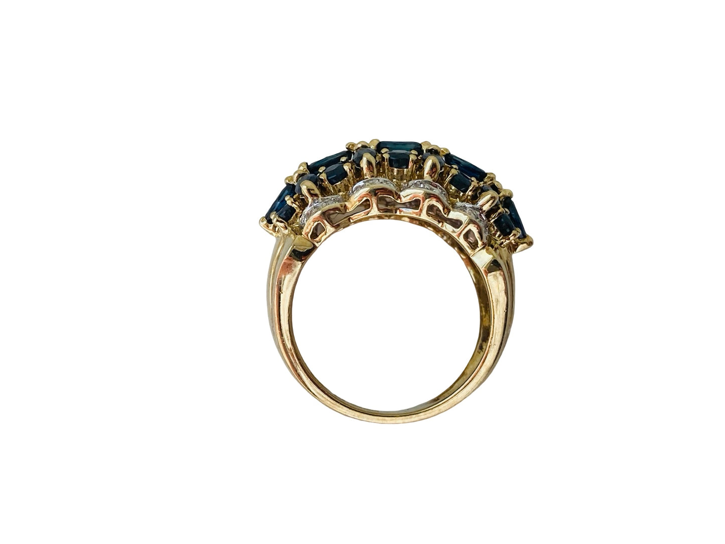 9ct Gold Sapphire & Diamond Ring