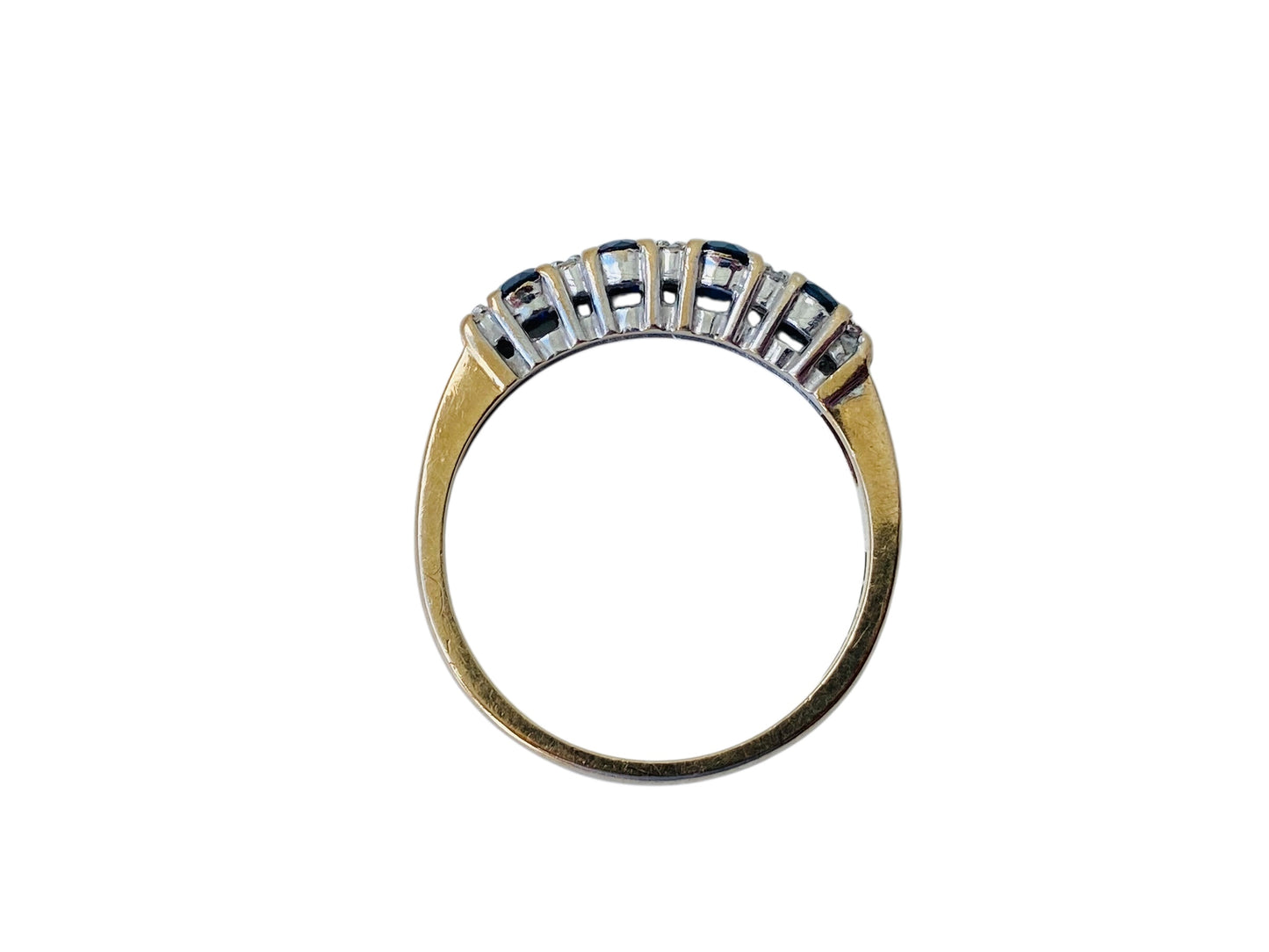 9ct Gold Sapphire & Diamond Ring