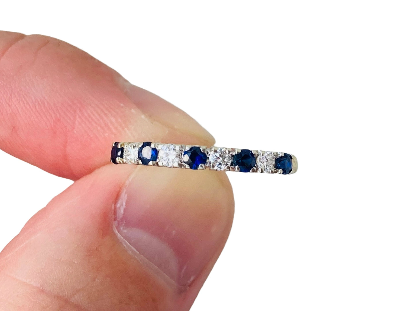 Vintage 18ct Gold Sapphire & Diamond Ring