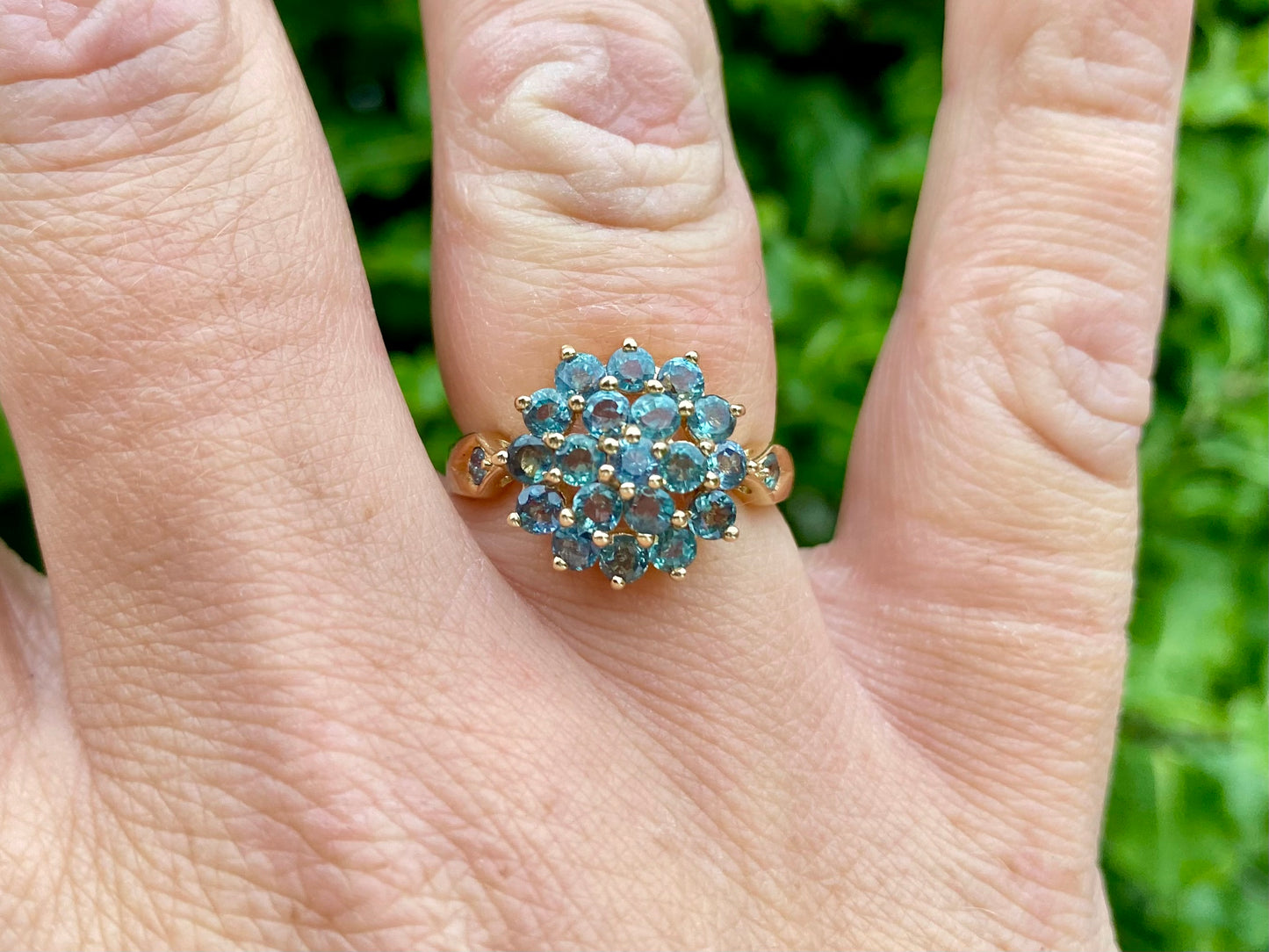 14ct Gold Green Sapphire Ring