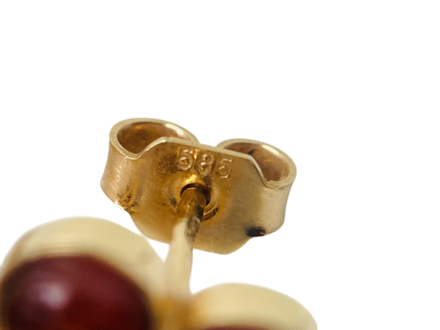 14ct Gold Amber earrings