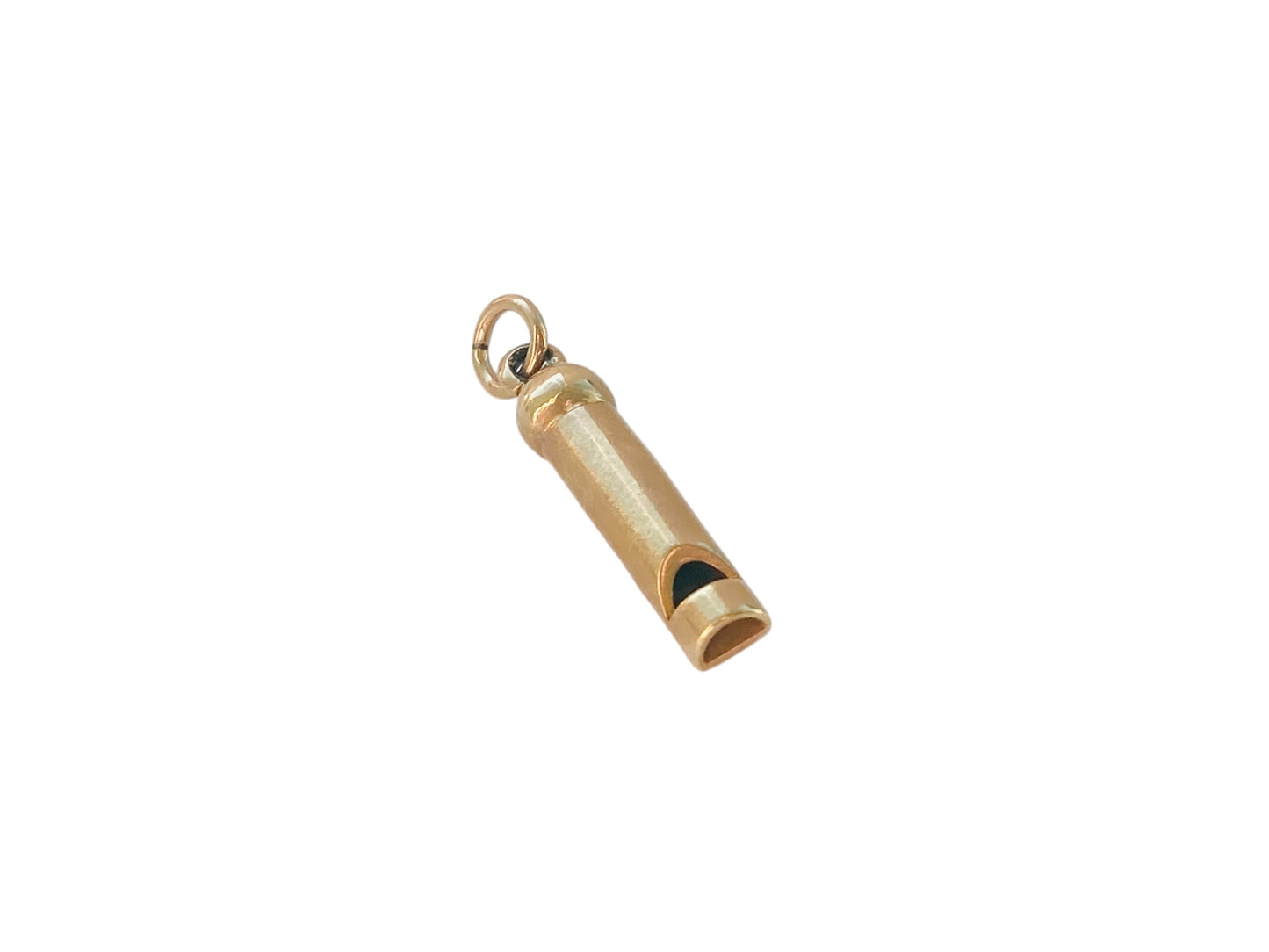 Vintage 9ct Gold Whistle Pendant or Charm