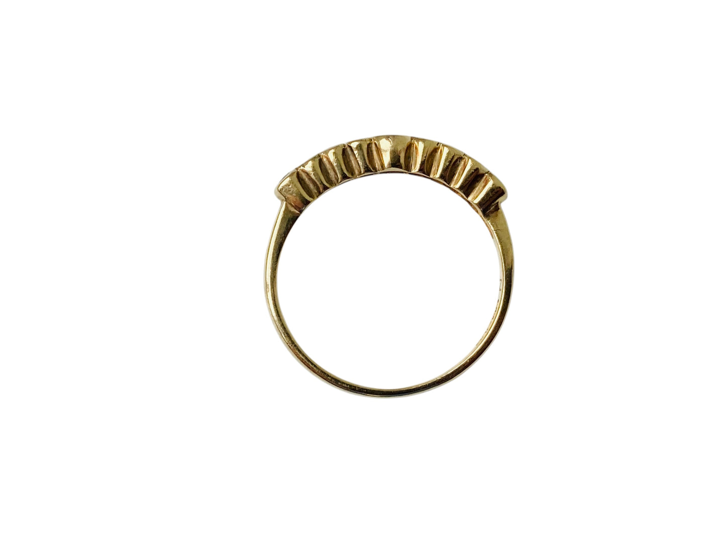 Vintage 9ct Gold Emerald & Diamond Ring