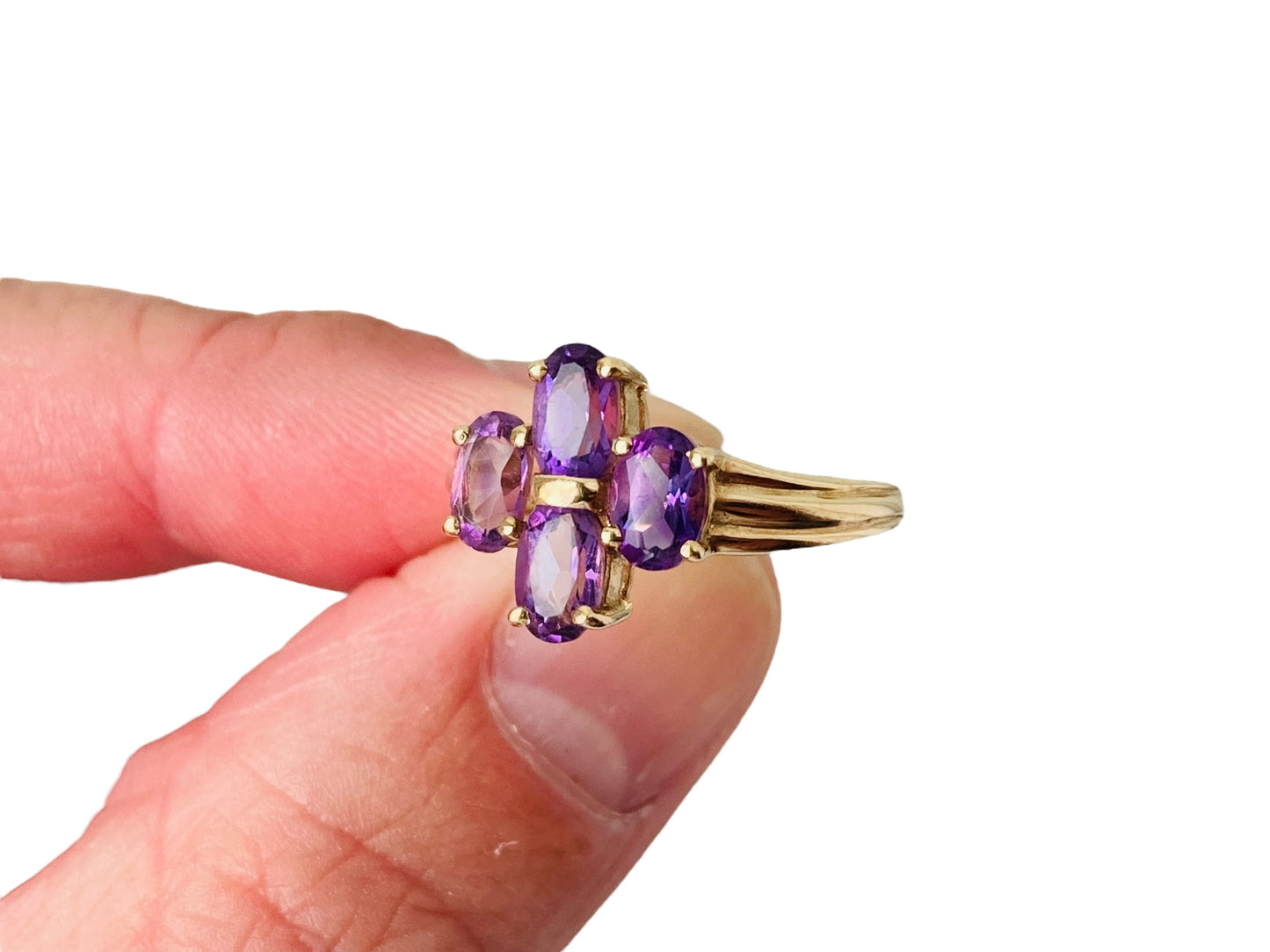 Vintage 9ct Gold Amethyst Ring