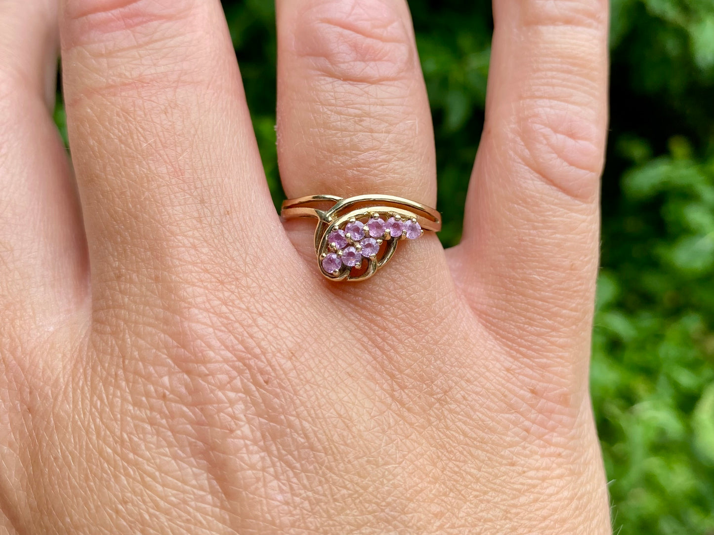 9ct Gold Pink Sapphire Ring
