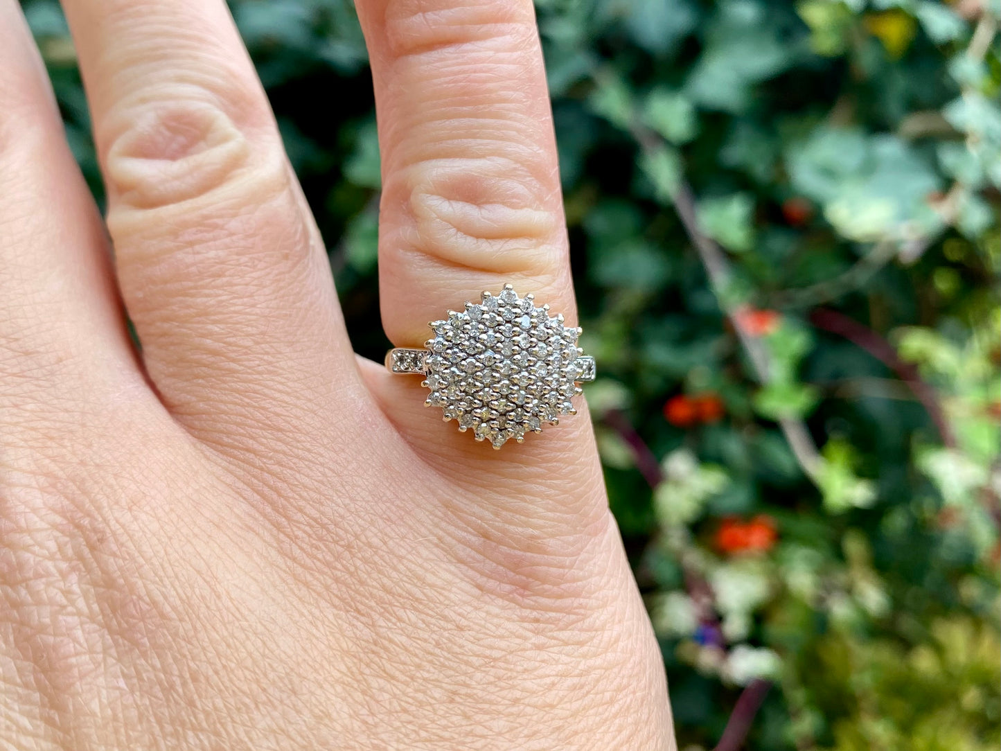 18ct Gold Diamond Cluster Ring