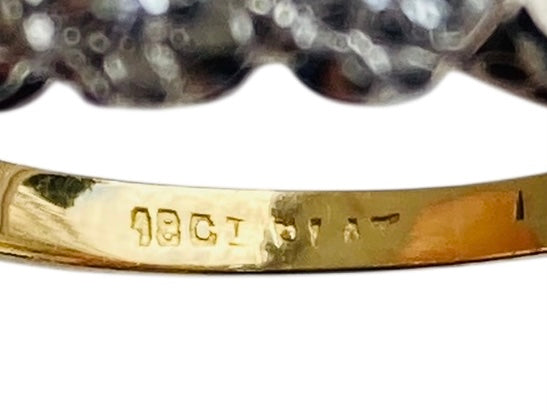 Antique 18ct Gold Three-Stone Diamond Ring