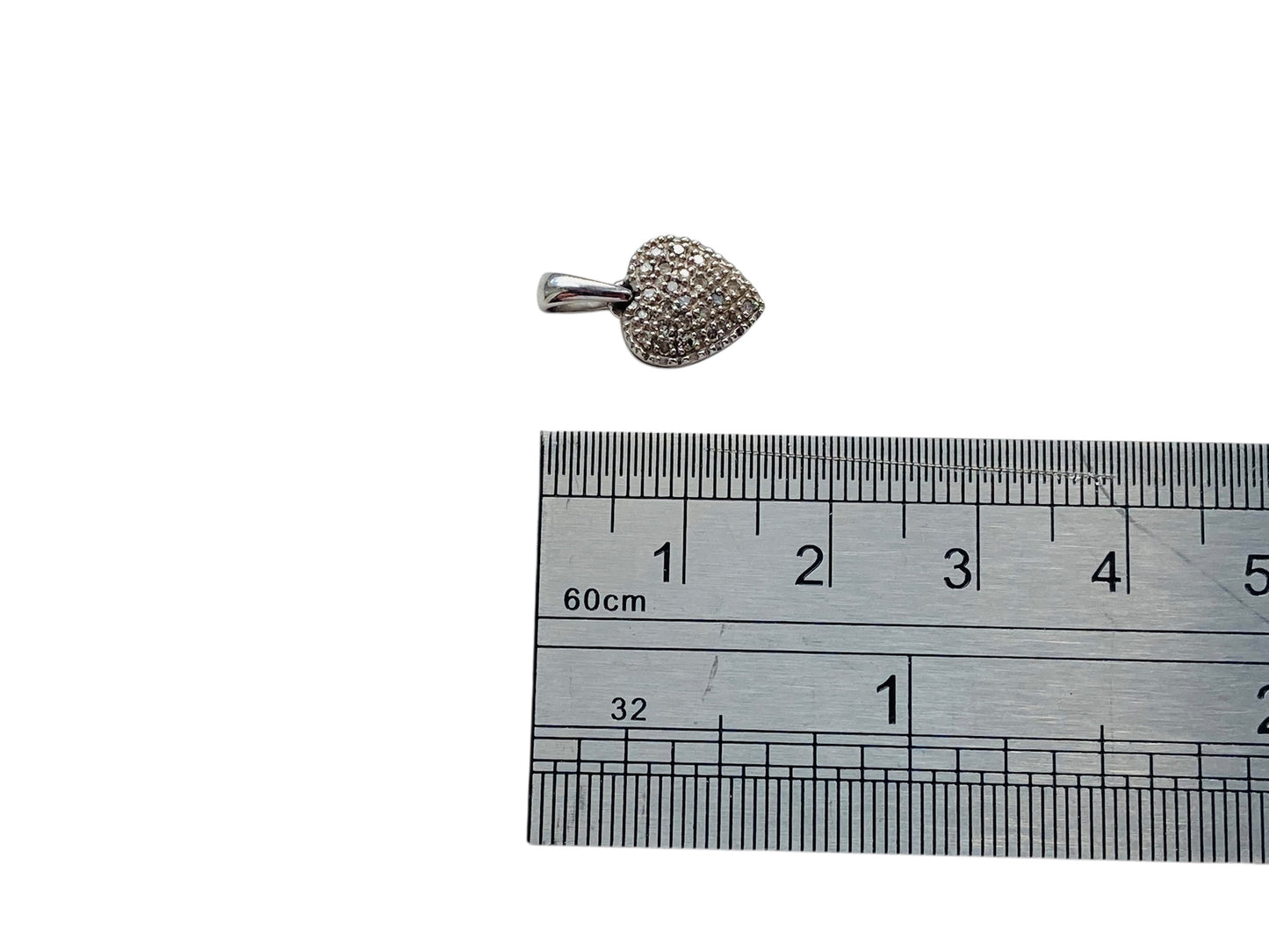 9ct Gold Diamond Heart Pendant