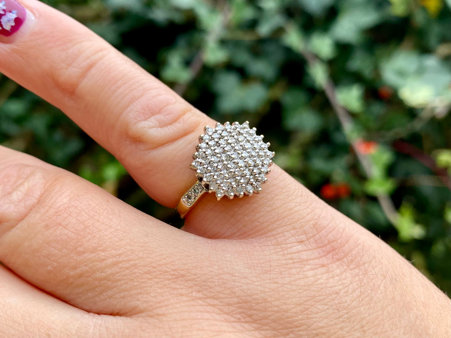 18ct Gold Diamond Cluster Ring