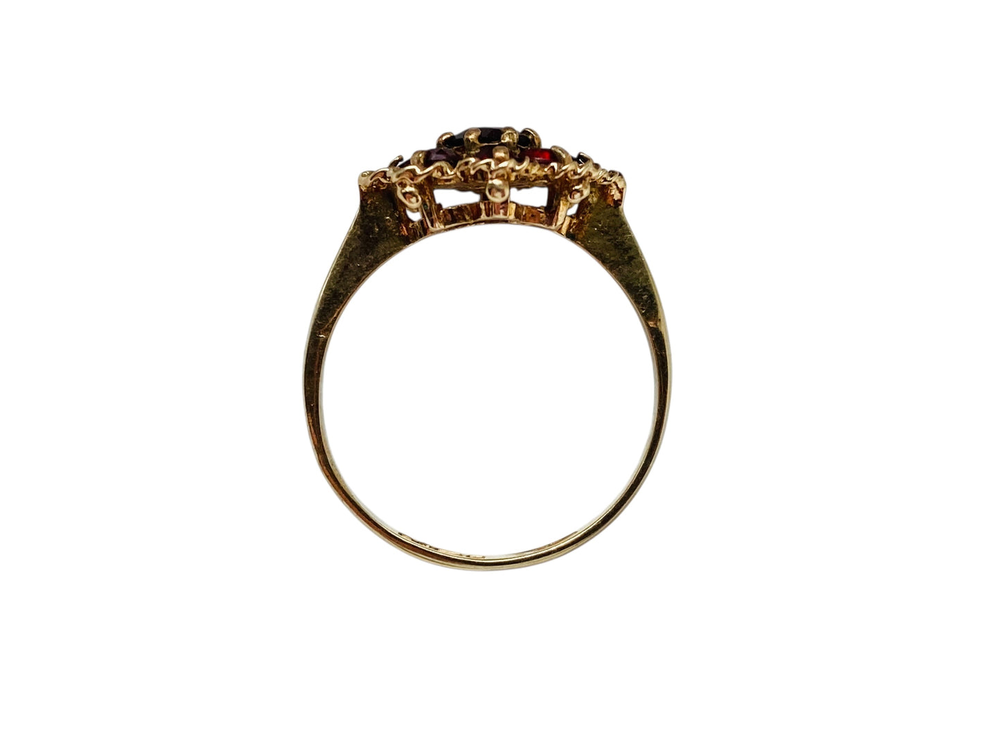Vintage 9ct Gold Garnet Ring