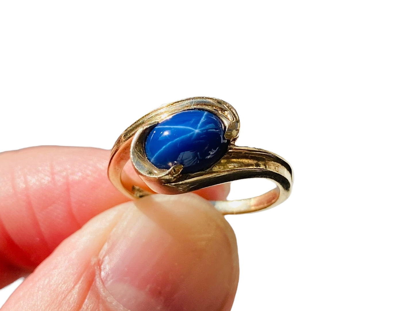 Vintage 9ct Gold Star Sapphire Ring