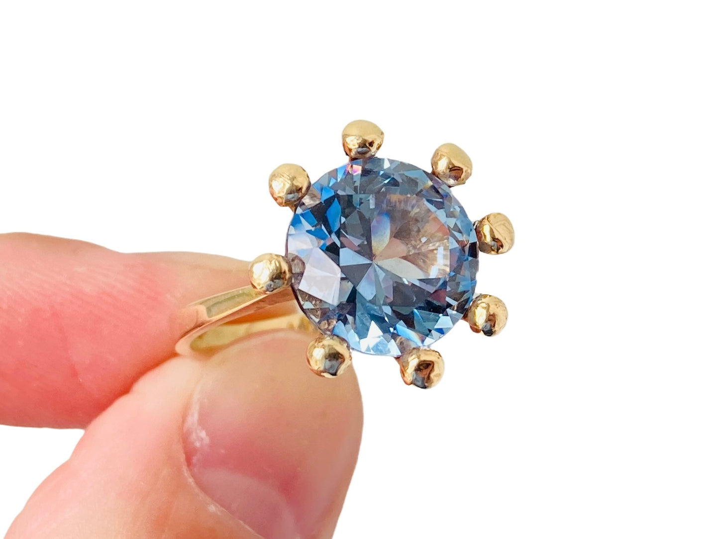 Vintage 9ct Gold Topaz Ring