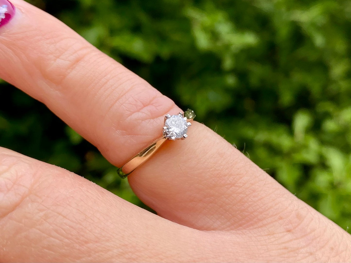Vintage 9ct Gold Diamond Ring