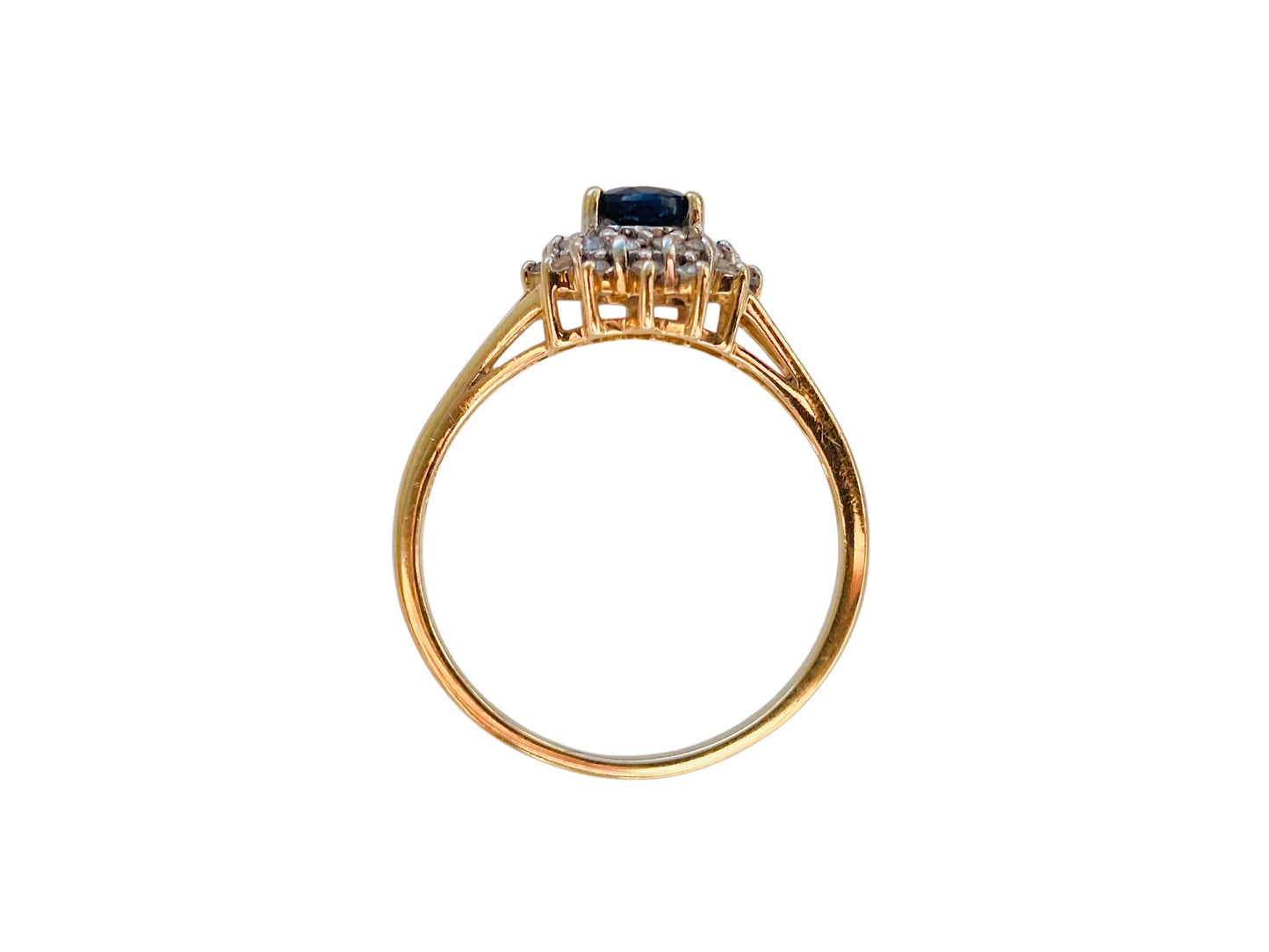 9ct Gold Sapphire & Diamond Ring