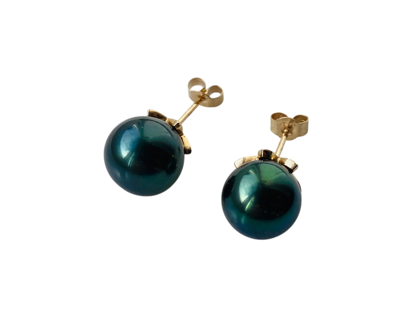 9ct Gold Tahitian Cultured Pearl Earrings