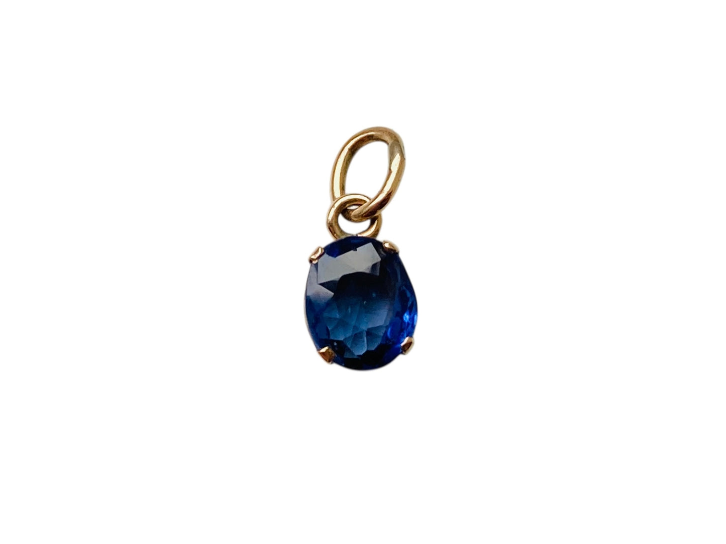 Vintage 9ct Gold Sapphire Pendant