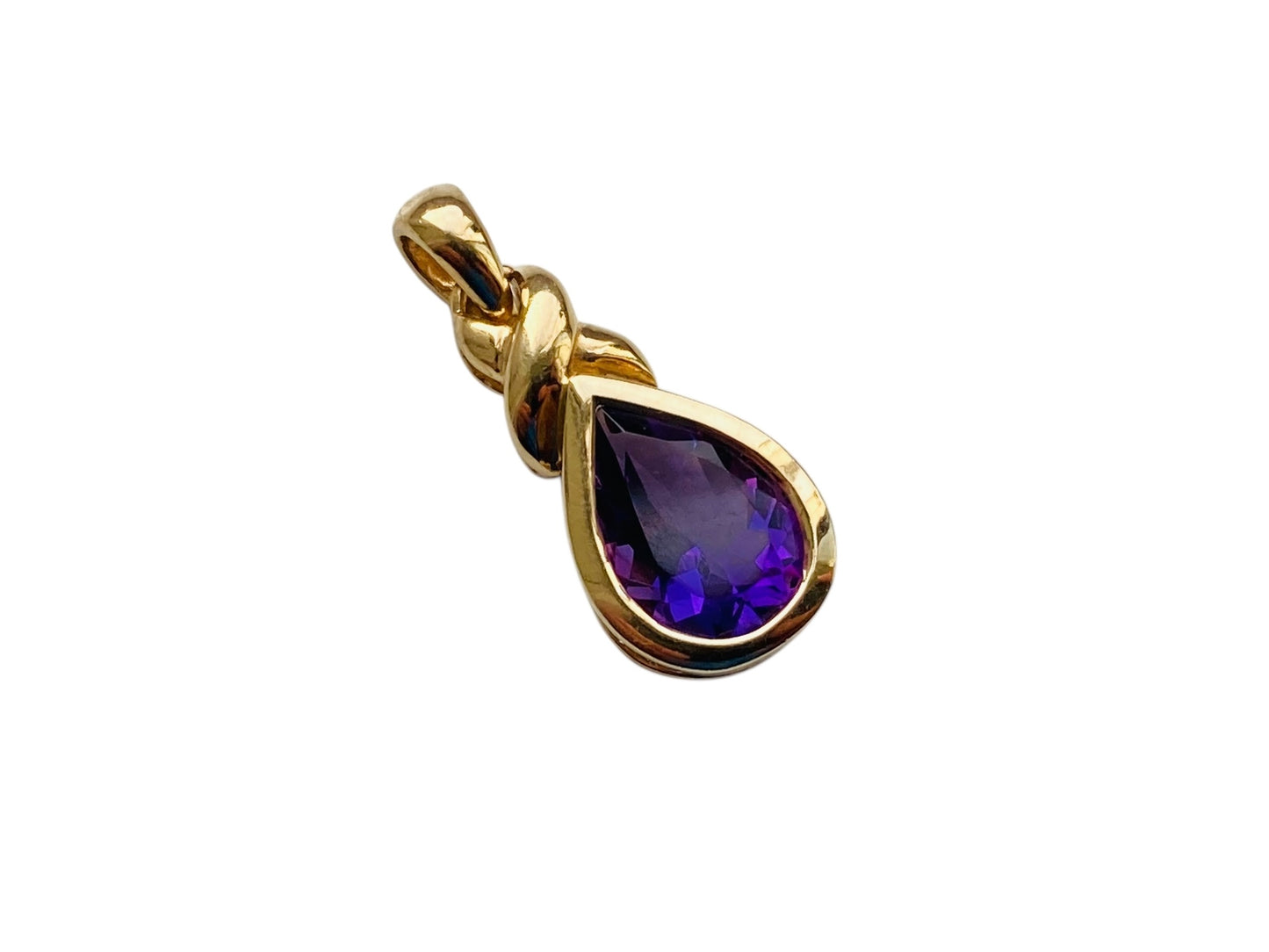 9ct Gold Amethyst Pendant