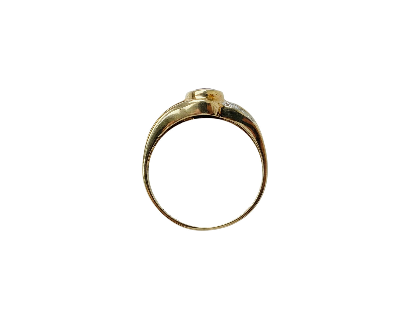 9ct Gold Rhodolite Garnet & Diamond Ring