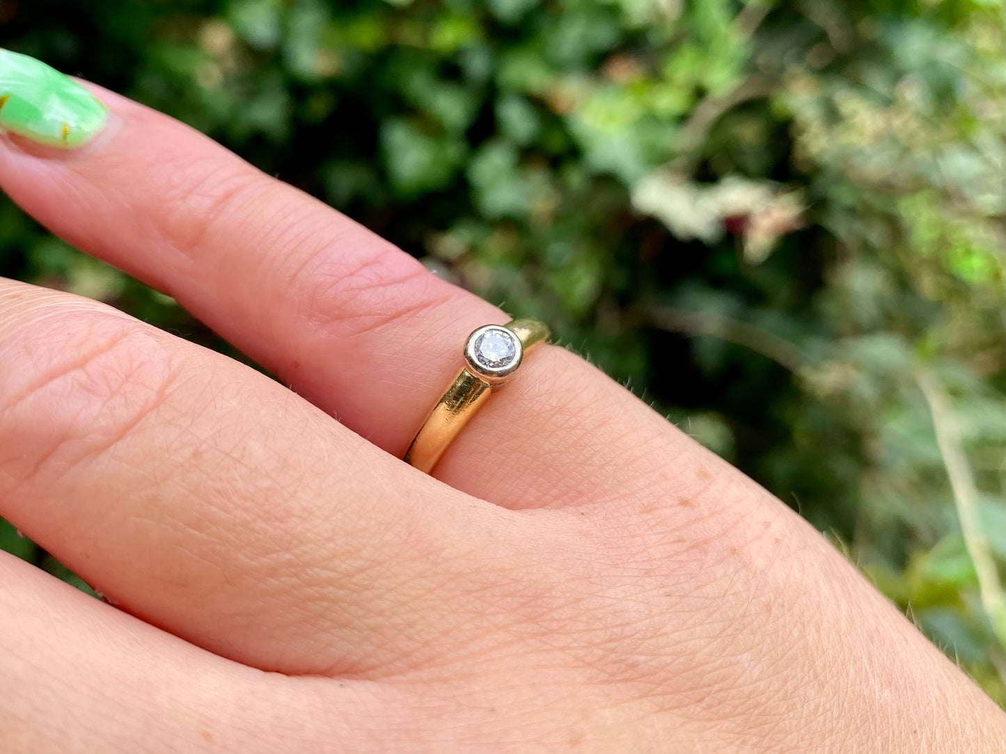 18ct Gold Diamond Solitaire Ring