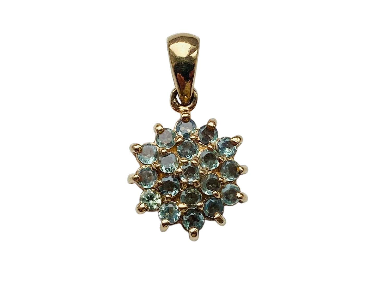 9ct Gold Beryl Pendant
