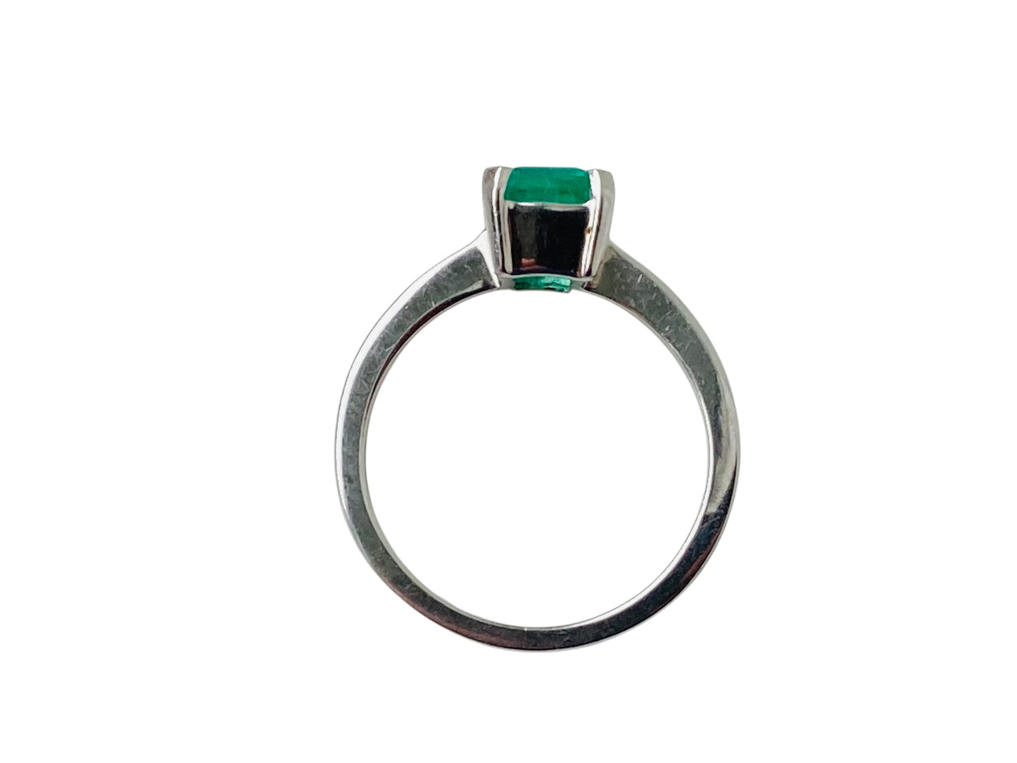 Platinum Emerald Ring
