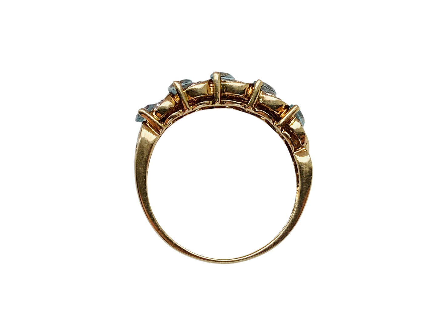 9ct Gold Topaz & Diamond Ring