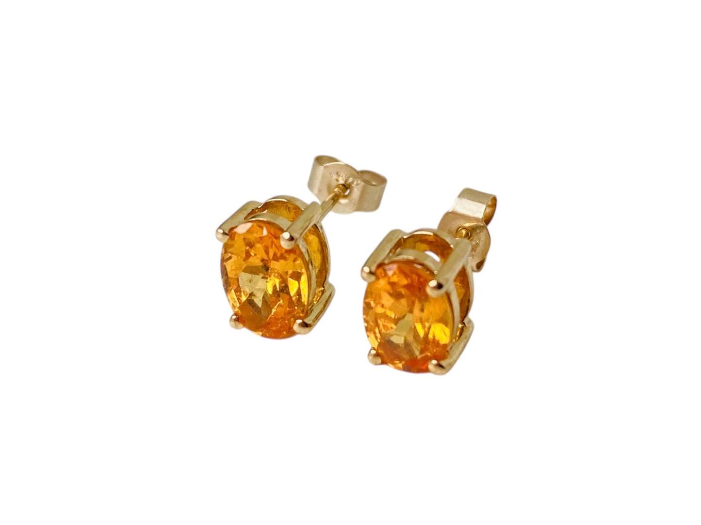 9ct Gold Citrine Earrings