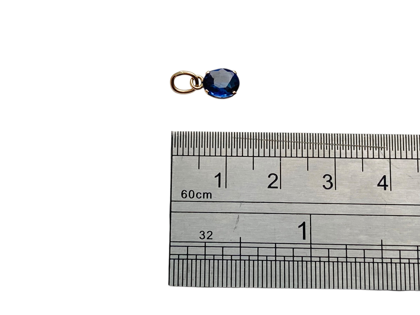 Vintage 9ct Gold Sapphire Pendant
