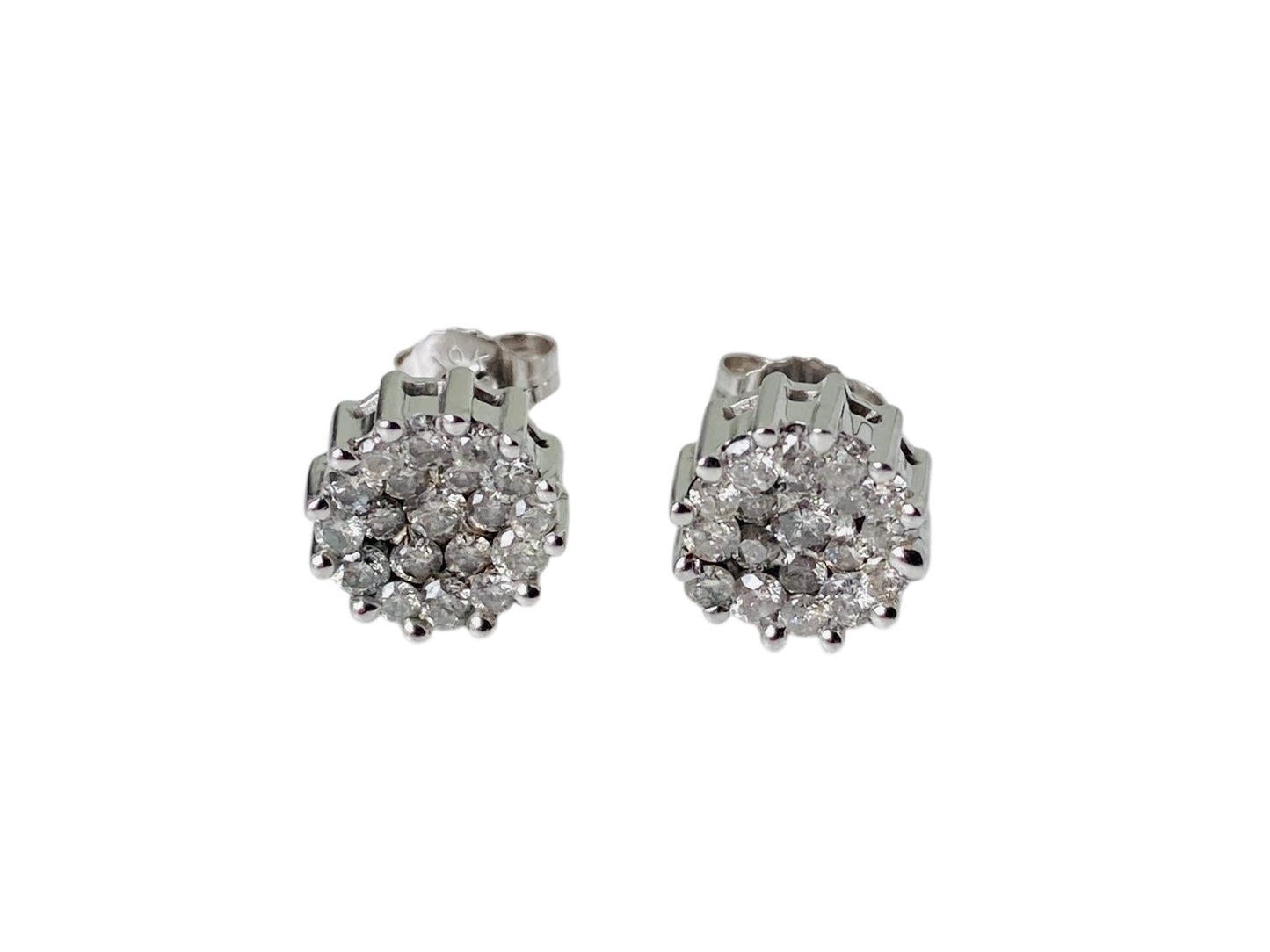 9ct Gold Diamond 1.00ct Earrings