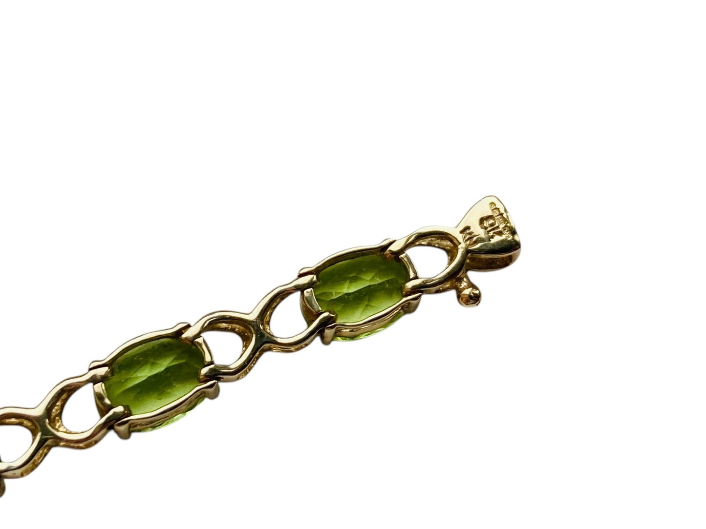 9ct Gold Peridot Bracelet