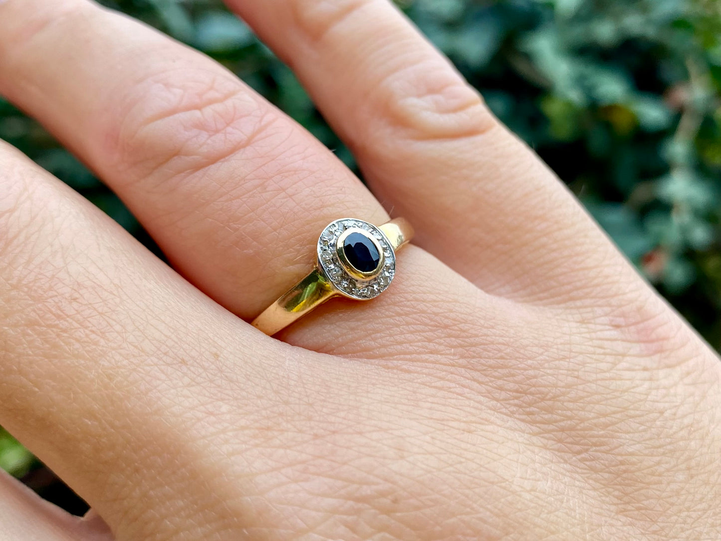 14ct Gold Sapphire & Diamond Ring