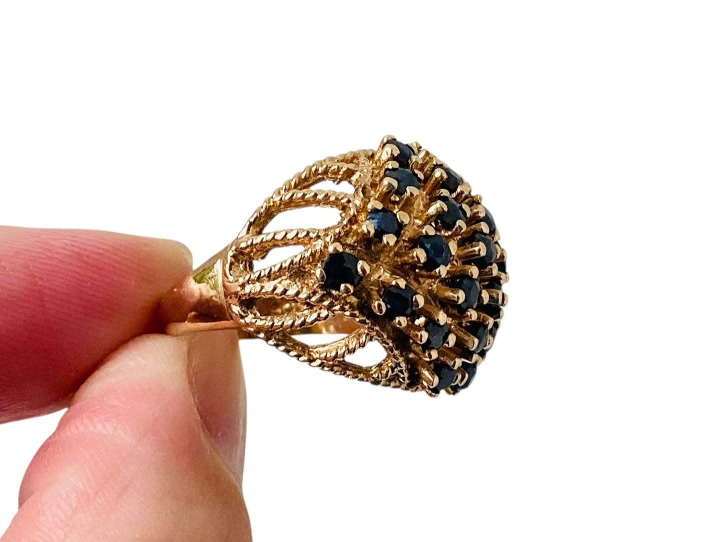 Vintage 9ct Gold Sapphire Ring