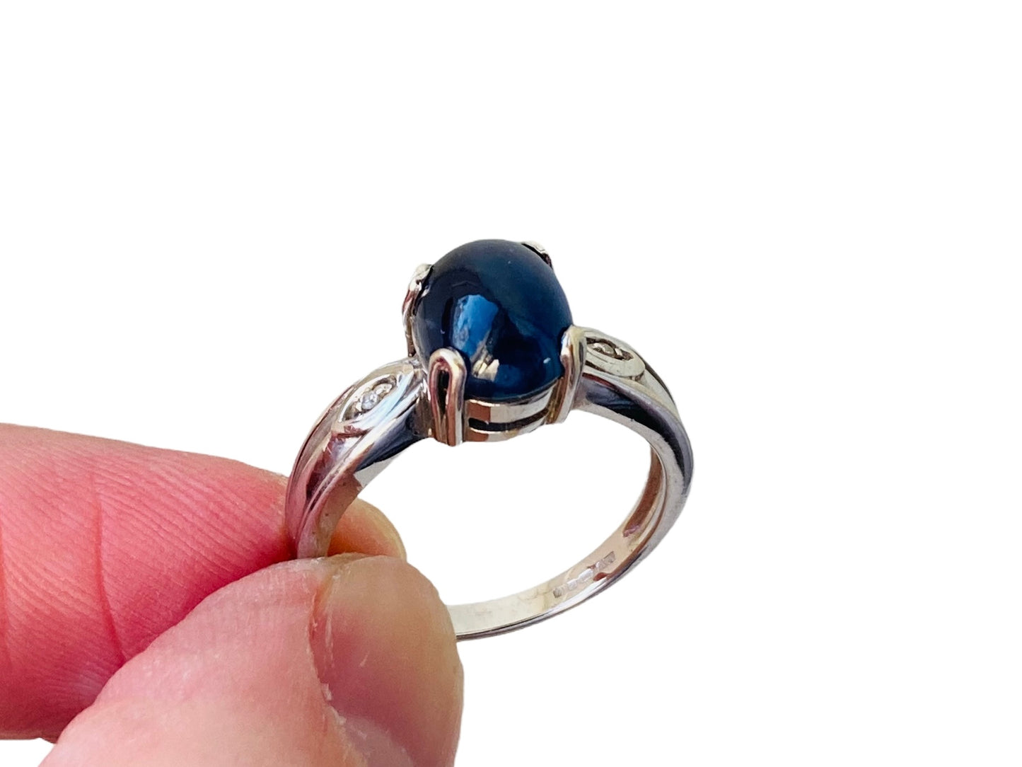 9ct Gold Sapphire & Diamond Ring