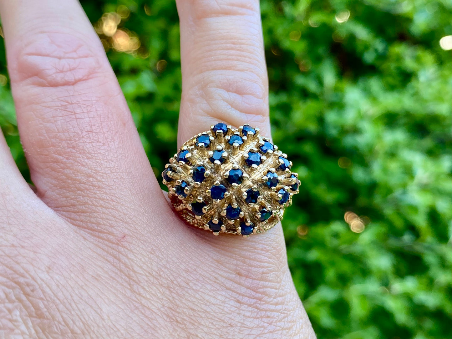 Vintage 9ct Gold Sapphire Ring
