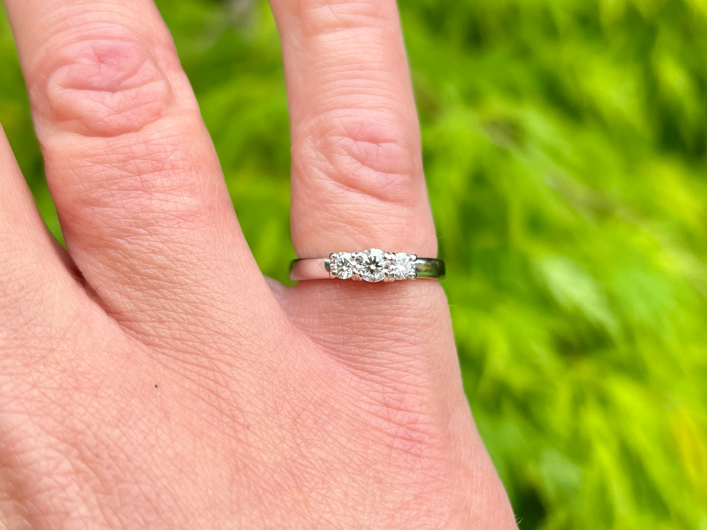 18ct Gold Diamond Trilogy Ring