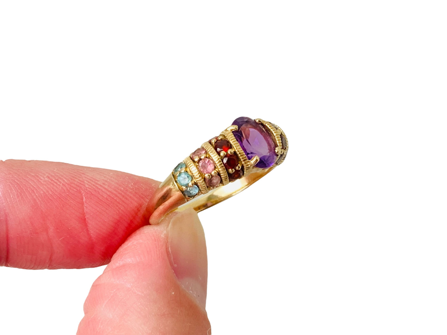 9ct Gold Multi-Gemstone Ring