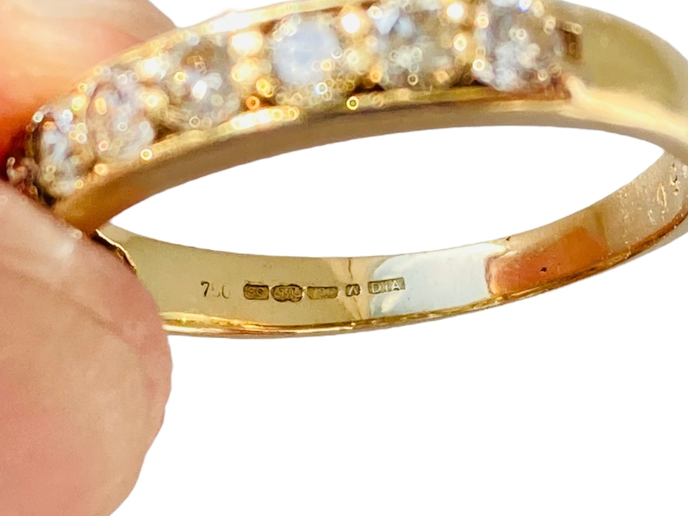 18ct Gold 0.50ct Seven-Stone Diamond Ring