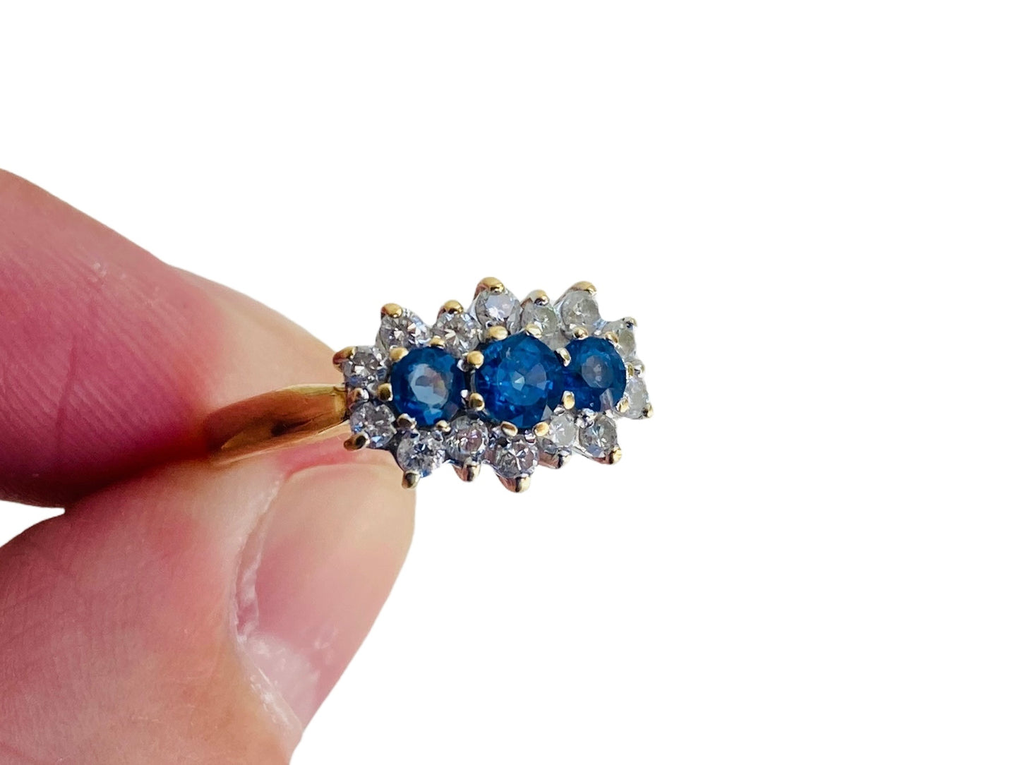 18ct Gold Sapphire & Diamond Ring