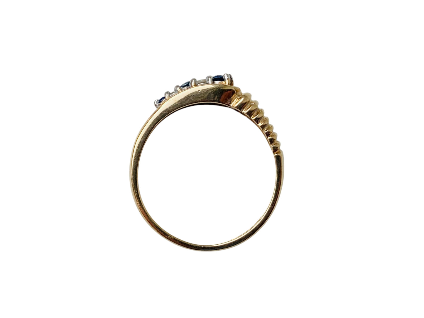 9ct Gold Sapphire & Diamond Ring