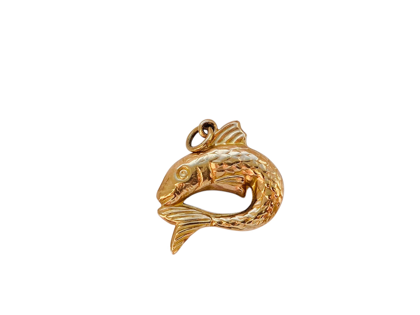 Vintage 9ct Gold Fish Pendant or Charm