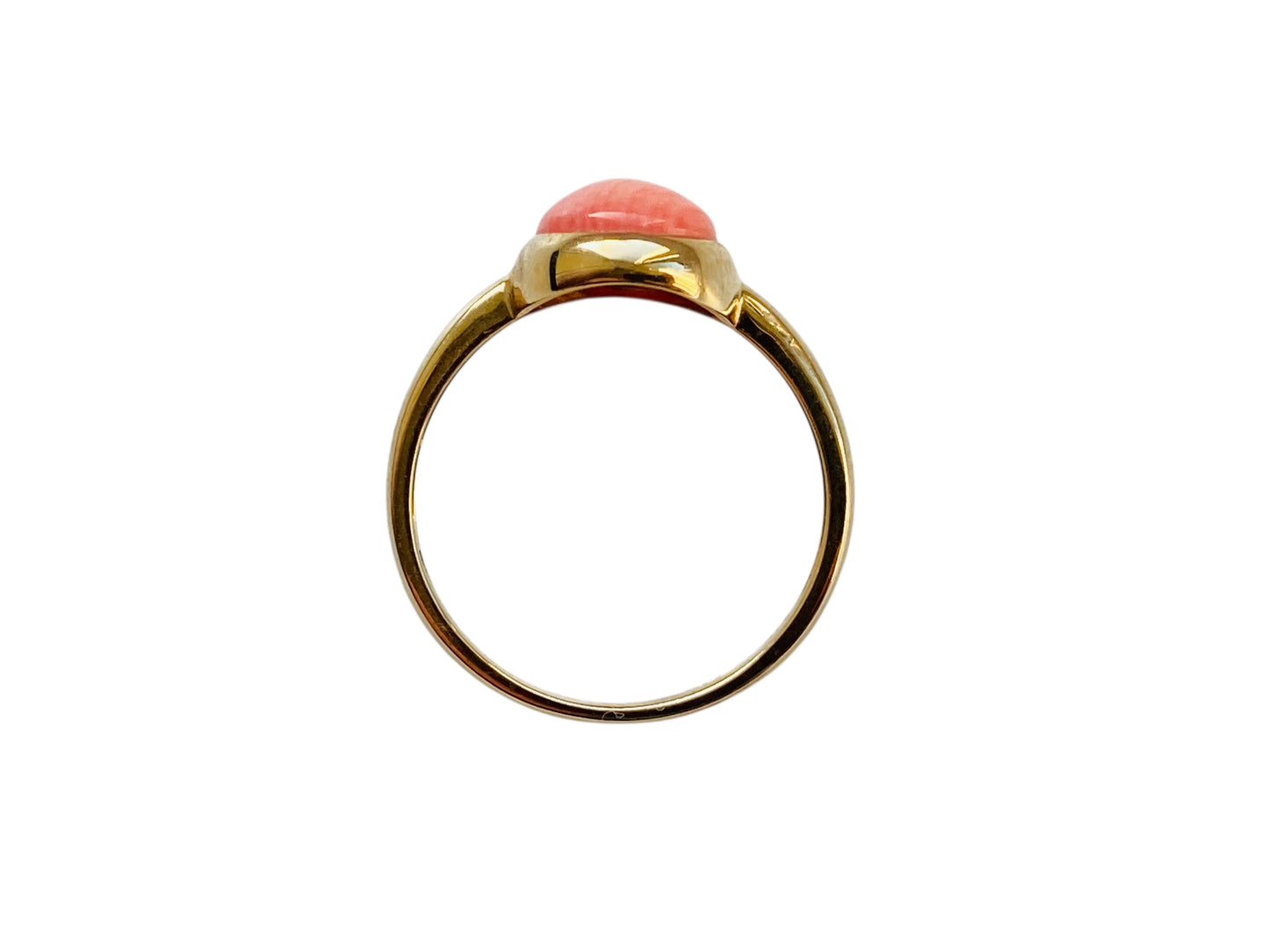 9ct Gold Coral Ring