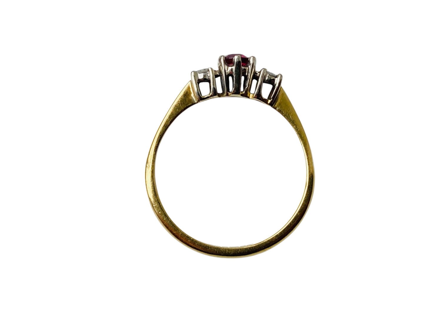 18ct Gold Ruby & Diamond Ring