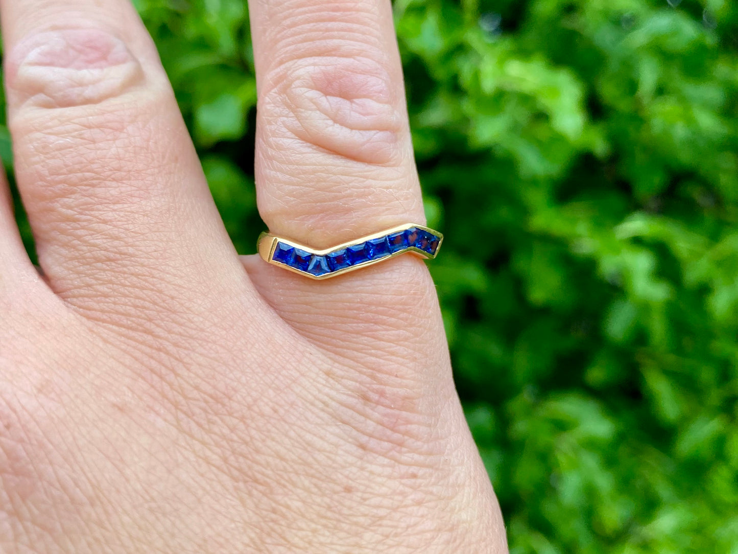 Vintage 18ct Gold Sapphire Ring