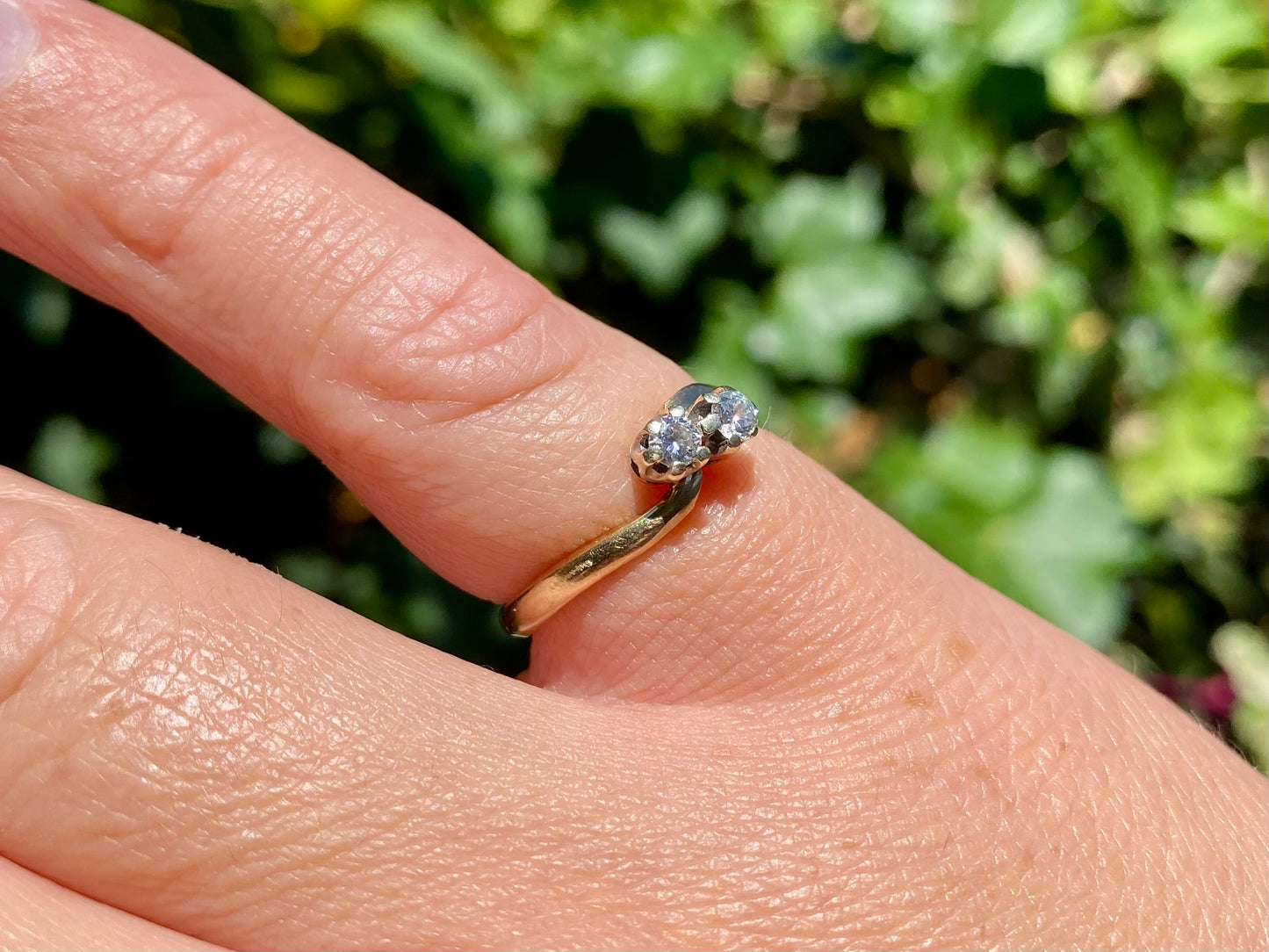 9ct Gold Toi Et Moi Diamond Ring