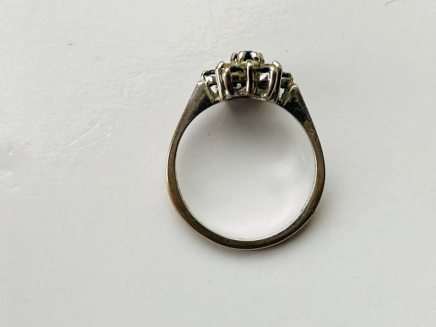 Vintage 18ct Gold Sapphire & Diamond Ring