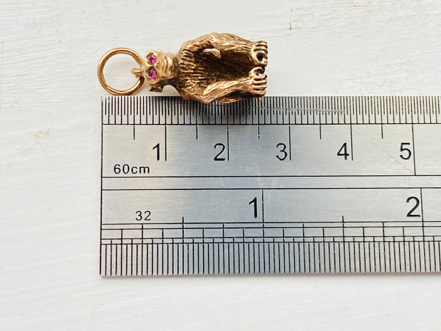 Vintage 9ct Gold Monkey Pendant