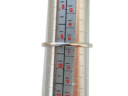 9ct Gold Orange Topaz & Diamond Ring