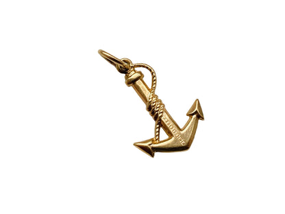 Vintage 9ct Gold Anchor Pendant